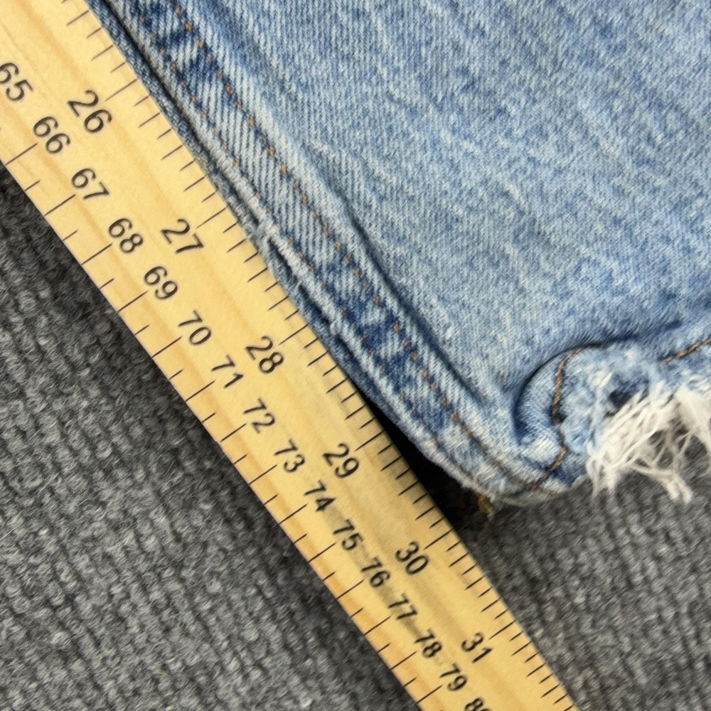 Abercrombie & Fitch 90s Relaxed Jeans Womens 12 Light Wash High Rise Straight - Picture 2 of 10
